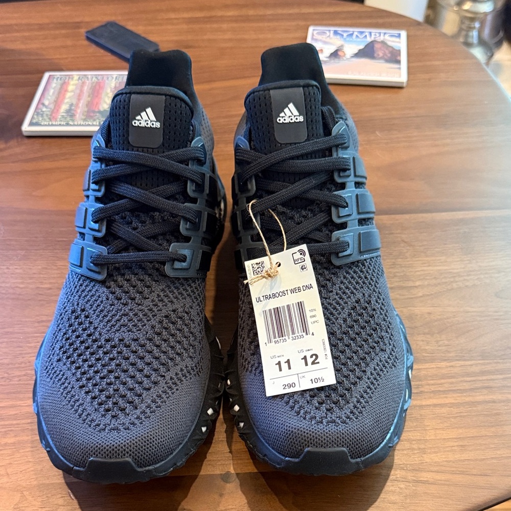 adidas Ultraboost Web DNA Black Knit Running Shoes